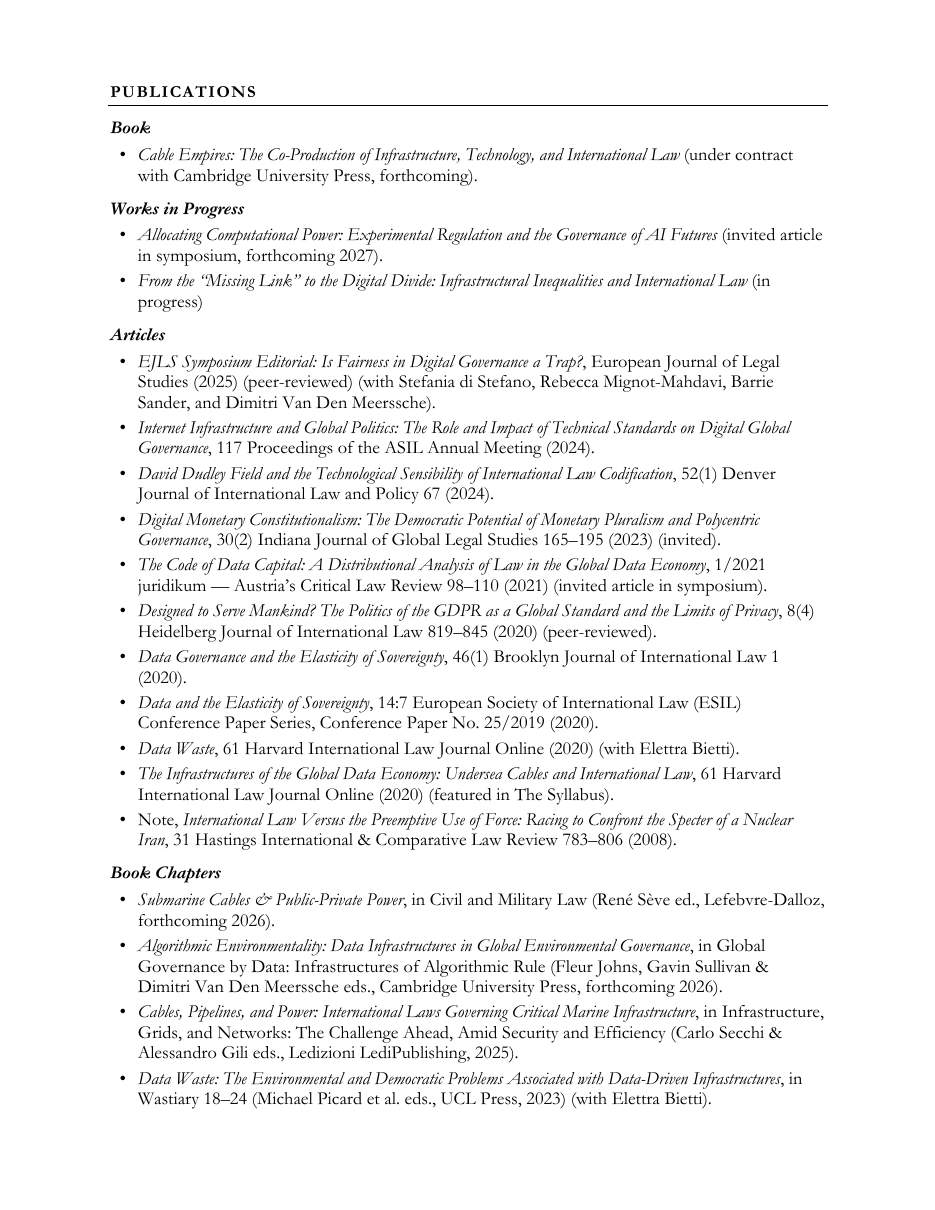 Curriculum Vitae — page 2