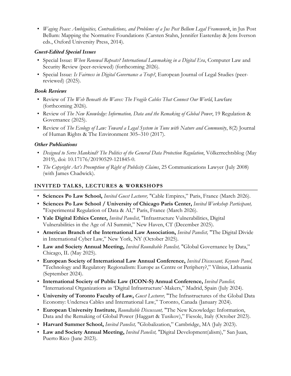 Curriculum Vitae — page 3