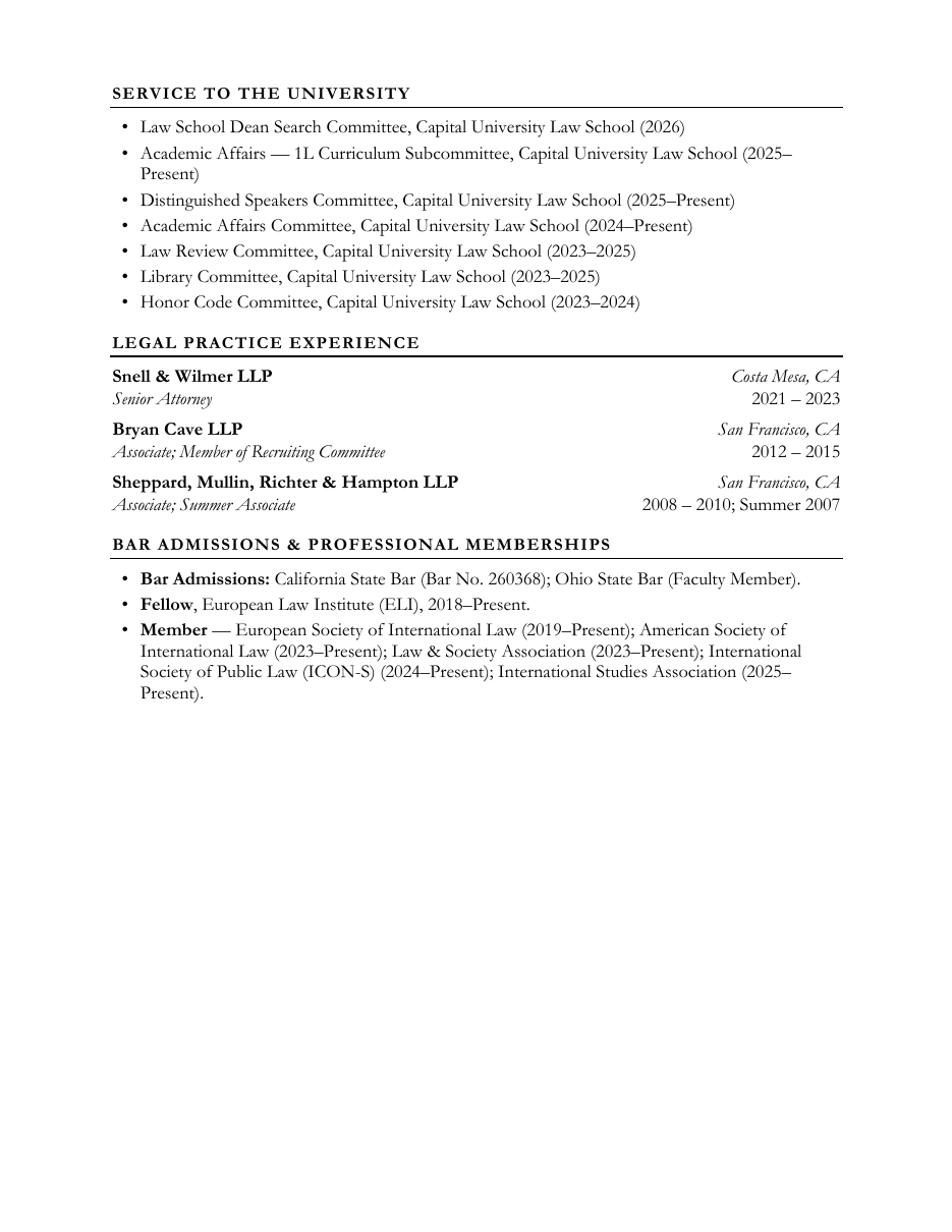 Curriculum Vitae — page 6